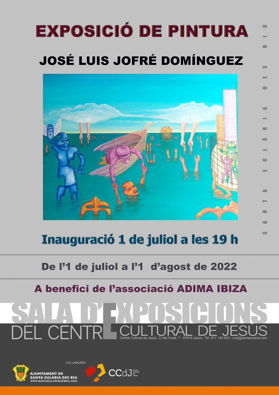 Exposición de pintura de José Luis Jofré Domínguez en el Centre Cultural de Jesús