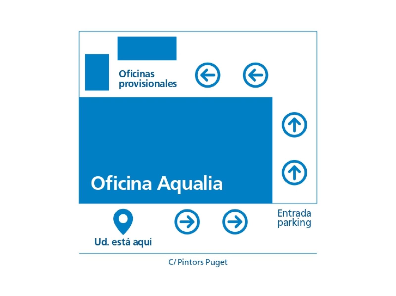 La oficina de Aqualia en Santa Eulària cierra por obras de mejora y la atención se traslada a unos módulos provisionales