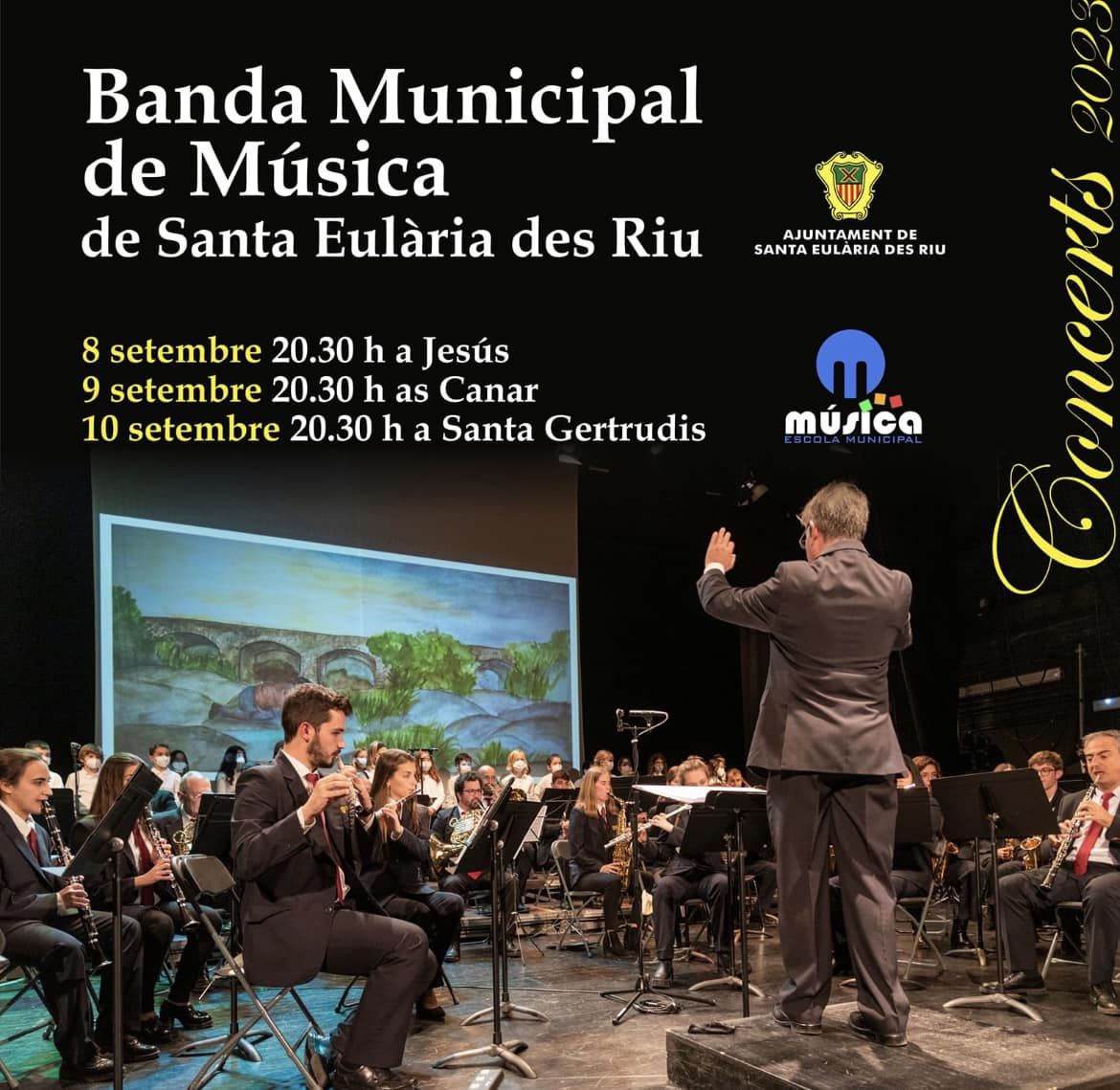 La Banda Municipal de Música oferirà tres concerts gratuïts a espais oberts aquest cap de setmana