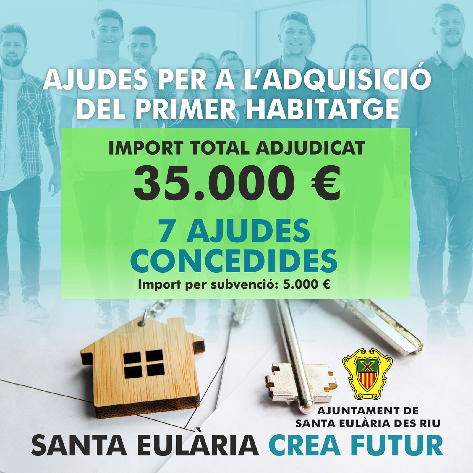 L'Ajuntament lliura 35.000 euros en ajudes per a la compra de primer habitatge