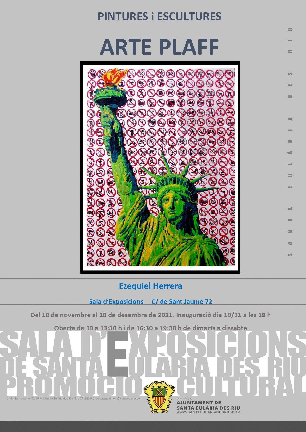 L'exposició 'Art Plaff' d'Ezequiel Herrera, del 10 de novembre al 10 de desembre en Sant Jaume 72