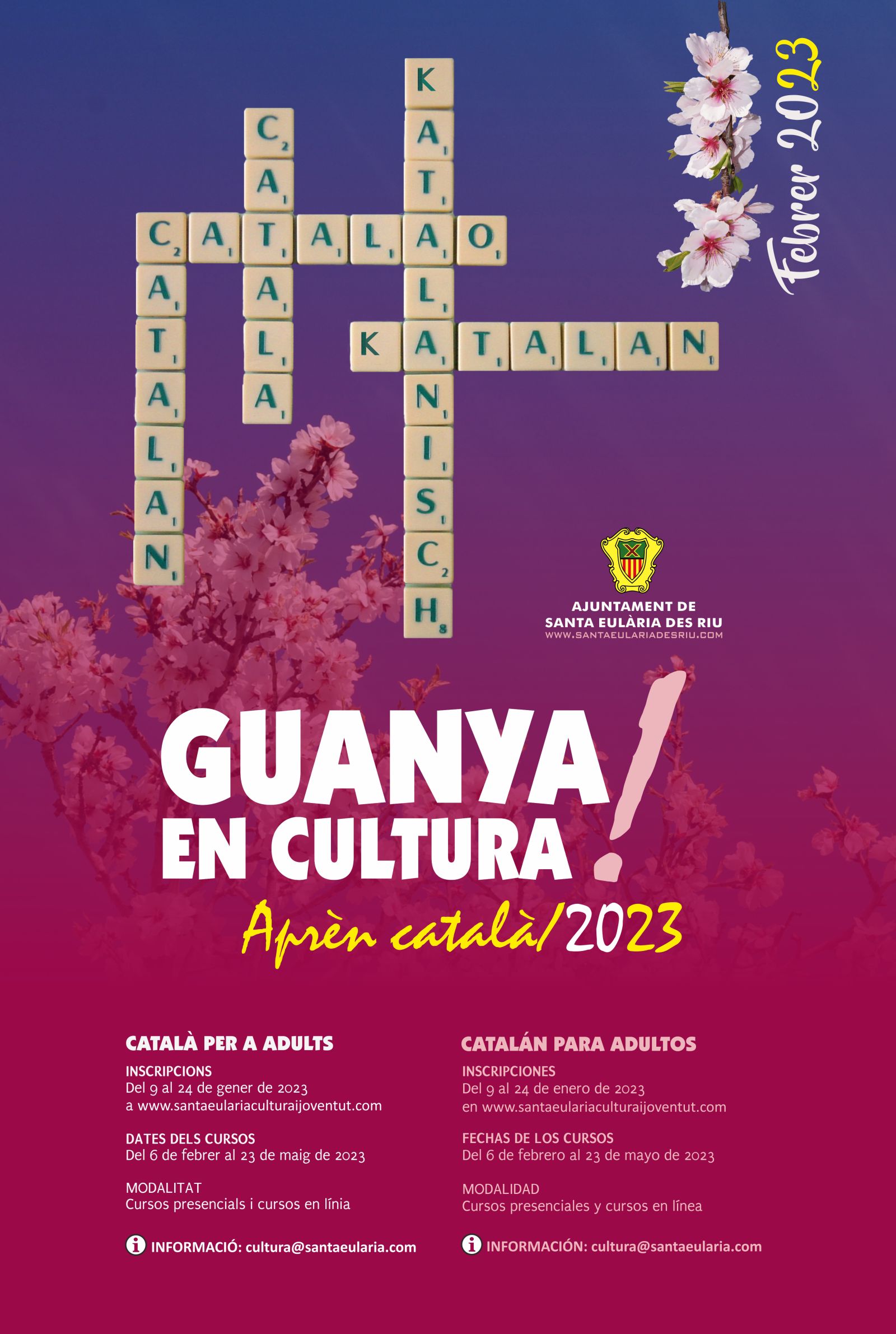 Nueva convocatoria de cursos de catalán para adultos con posibilidad de realizar la formación en línea