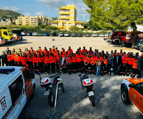 Santa Eulària des Riu pone en valor el gran trabajo de los voluntarios de Protección Civil de Ibiza