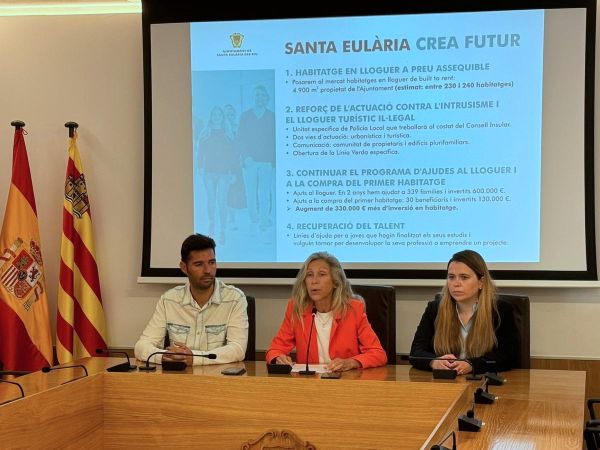 Santa Eulària presenta el primer pla ‘Santa Eulària Crea Futur’ d'actuació per a facilitar l'accés a l'habitatge