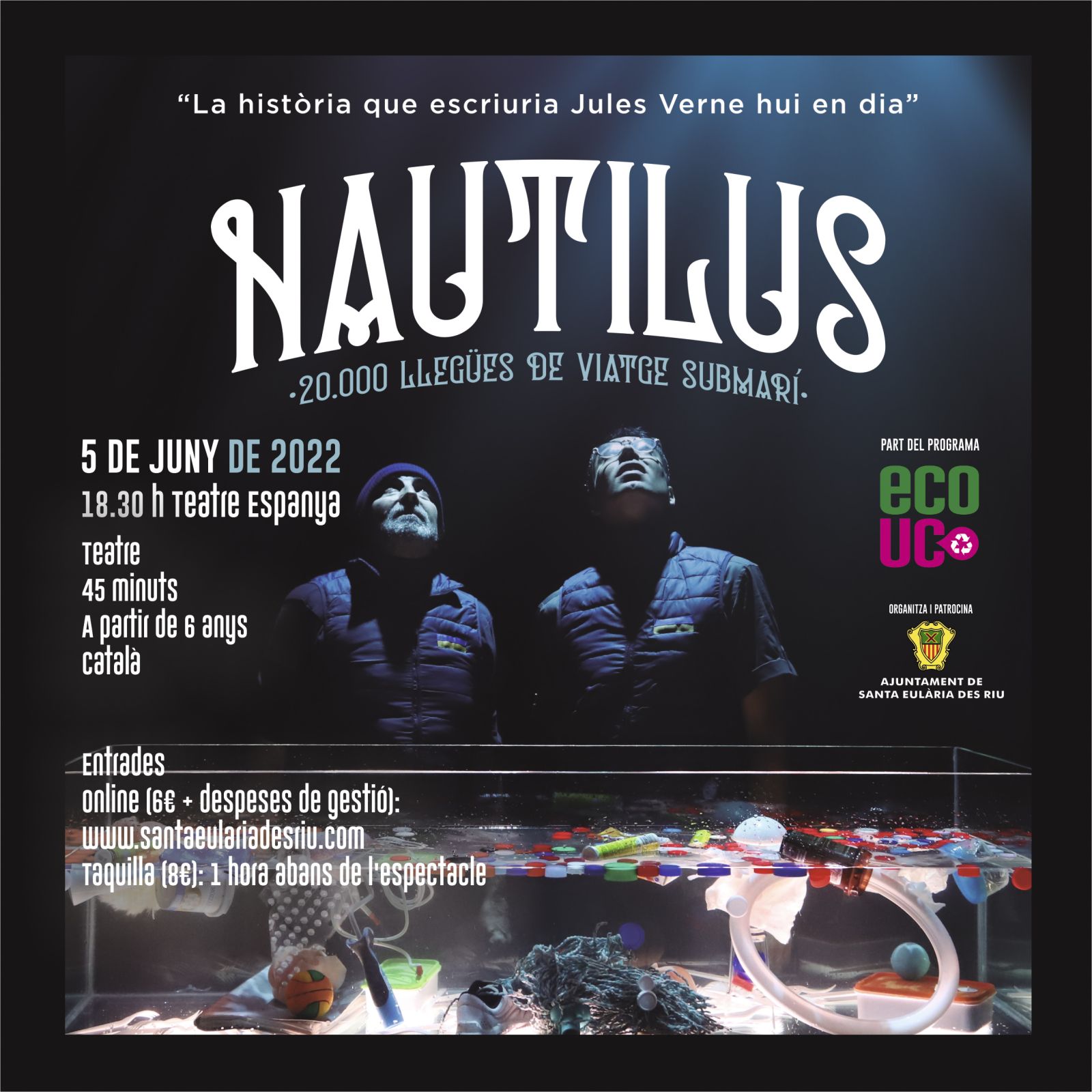 ‘Nautilus, 20.000 llegües de viatge submarí’, una versión actualizada del clásico de Julio Verne que pone el acento en el ecologismo