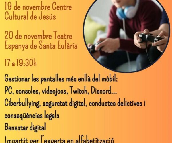 Talleres gratuitos de ‘bienestar digital’ para las familias en Santa Eulària y Jesús