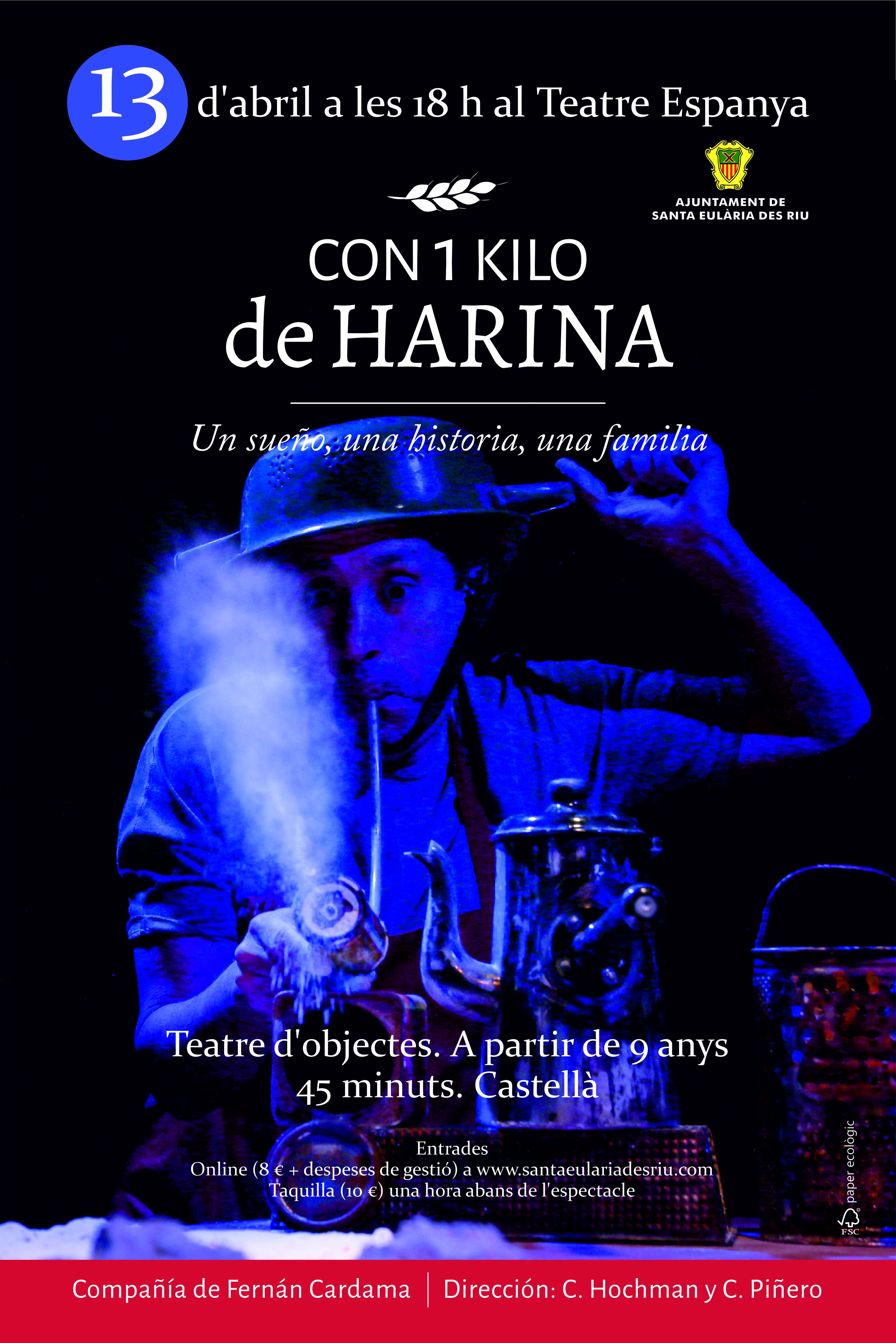 ‘Con un kilo de harina’, un espectacle en el Teatre Espanya per a explicar a menors i adults la immigració